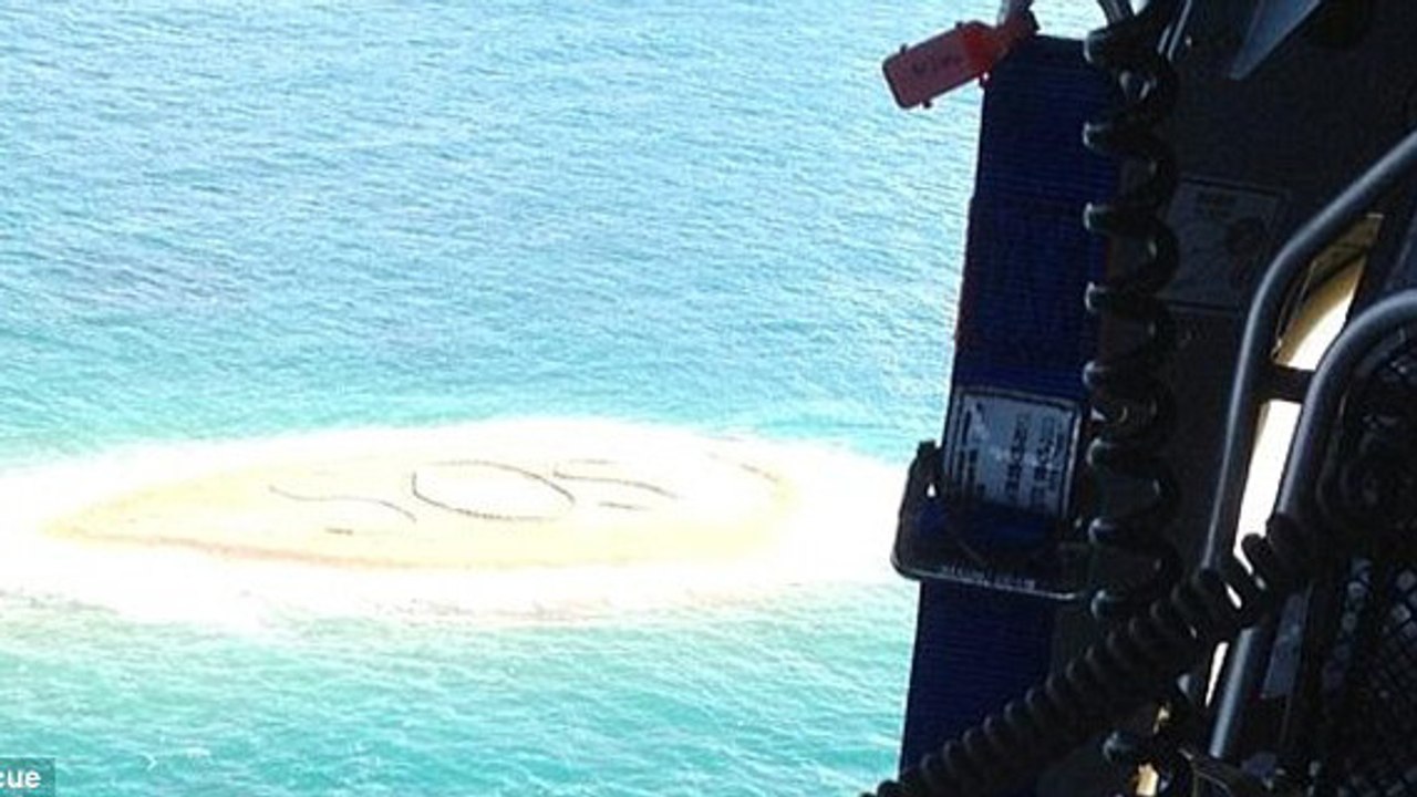 Naufragés, ils sont secourus grâce à un SOS écrit dans le sable