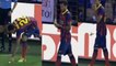 Racisme : Dani Alves, joueur du FC Barcelone, mange une banane lancée par un supporteur