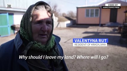 "We are not afraid" say Ukrainians near the frontline east of Kyiv