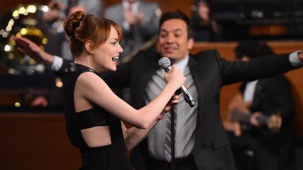 Pour la promotion de The Amazing Spiderman 2, Emma Stone ridiculise Jimmy Fallon