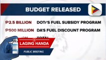 P2.5-M na pondo para sa fuel subsidy program, ipinalabas na ng DBM