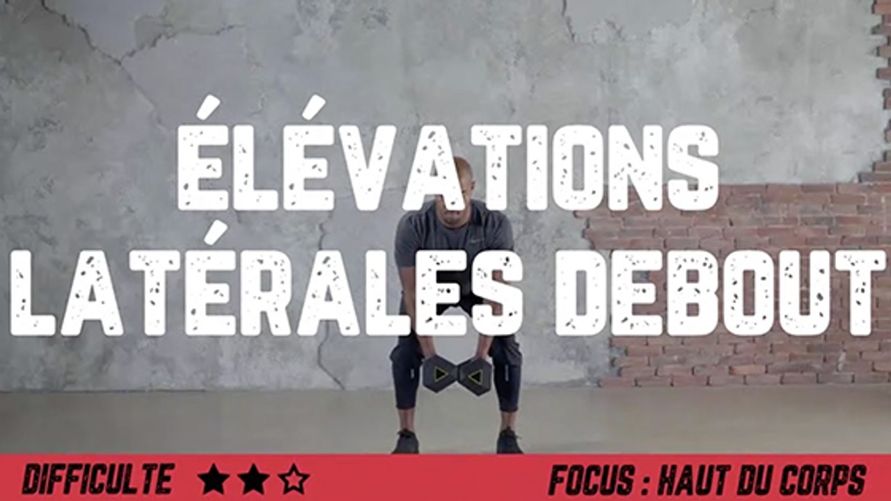 Élévations latérales debout buste en avant : exercices pour se muscler les épaules