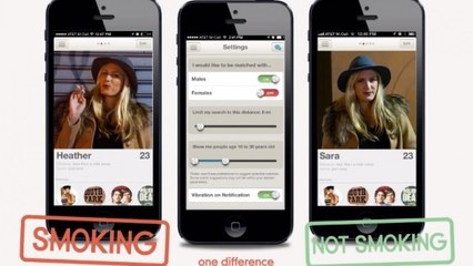 Tinder : les hommes préfèrent les femmes non-fumeuses
