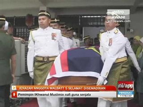 Jenazah anggota MALBATT 5 selamat disemadi