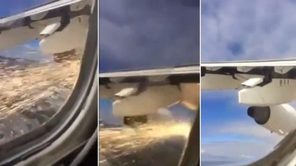 En plein vol, il filme le réacteur en feu de son avion