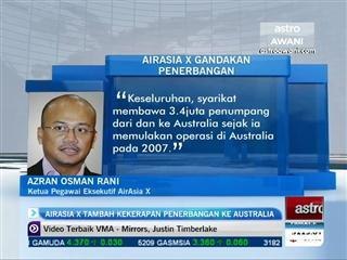 AirAsia X tambah kekerapan penerbangan ke Australia