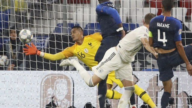 Alphonse Areola a réalisé 6 arrêts contre l'Allemagne, du jamais vu depuis 10 ans en équipe de France