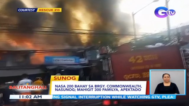 Nasa 200 bahay sa Brgy. Commonwealth, nasunog; mahigit 300 pamilya, apektado | BT