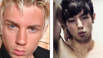 Chirurgie esthétique : un jeune homme blond aux yeux bleus se transforme en Coréen !