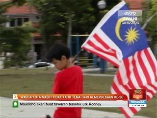Warga kota masih tidak tahu tema Hari Kemerdekaan ke-56