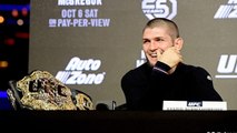 UFC 229 : Khabib Nurmagomedov veut être un modèle pour la prochaine génération et regrette la façon de parler de Conor McGregor