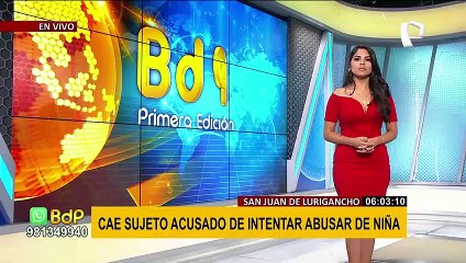 SJL: detienen a sujeto que intentó abusar sexualmente de niña de 4 años