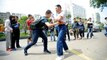 Punching-Ball vivant : En Chine, Xie Shuiping gagne sa vie en étant frappé par les passants