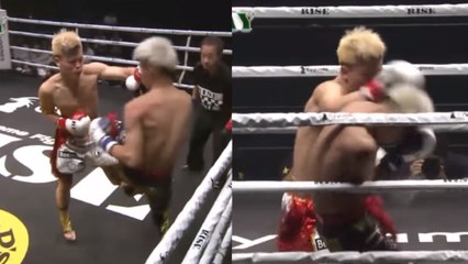 Kickboxing : Tenshin Nasukawa, le possible futur adversaire de Mayweather détruit son adversaire