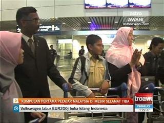 Kumpulan pertama pelajar Malaysia selamat tiba