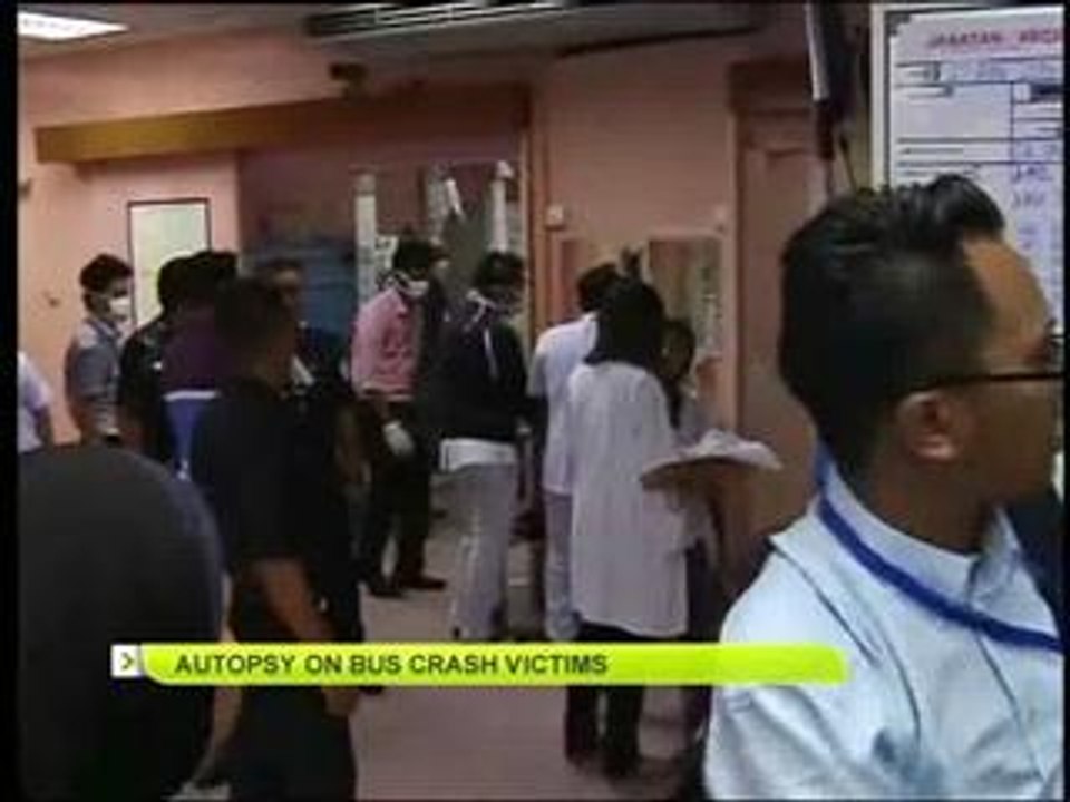 Autopsy on bus crash victims