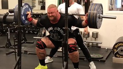 La Montagne s'offre un squat de 300 kg avant le World Ultimate Strongman de Dubaï
