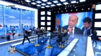 Européennes 2014 : Jean-Luc Mélenchon quitte le plateau de France 2