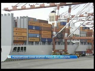Penghapusan cukai eksport padah buat industri
