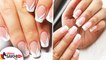 How do you do French nail extensions | Gel Extension Nails | French Nail Art designs Lokmat Sakhi