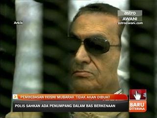 Pembebasan Hosni Mubarak tidak akan dibuat