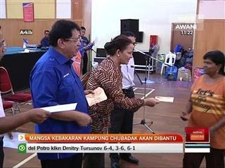 Bantuan kepada mangsa kebakaran Kg Chubadak