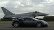 Découvrez qui de la Bugatti Veyron ou de l'Euro Fighter est la plus rapide