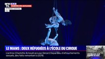 Deux artistes ukrainiennes réfugiées à l'école du cirque du Mans