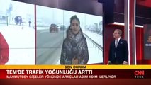 CNN TÜRK muhabirinin zor anları: 20 santimi aşan bir kar var