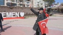 68 yaşındaki adam babaannesinin vasiyeti üzerine İzmir’den Çanakkale’ye yürüyerek gidiyor