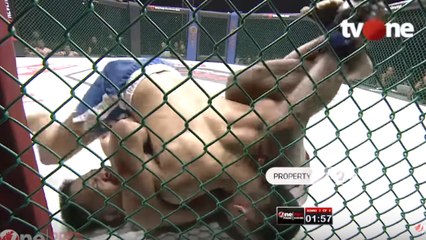 MMA : Un combattant sécurise un armbar avec...ses pieds