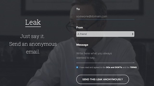 Leak : l'application pour envoyer des mails anonymes à n'importe qui
