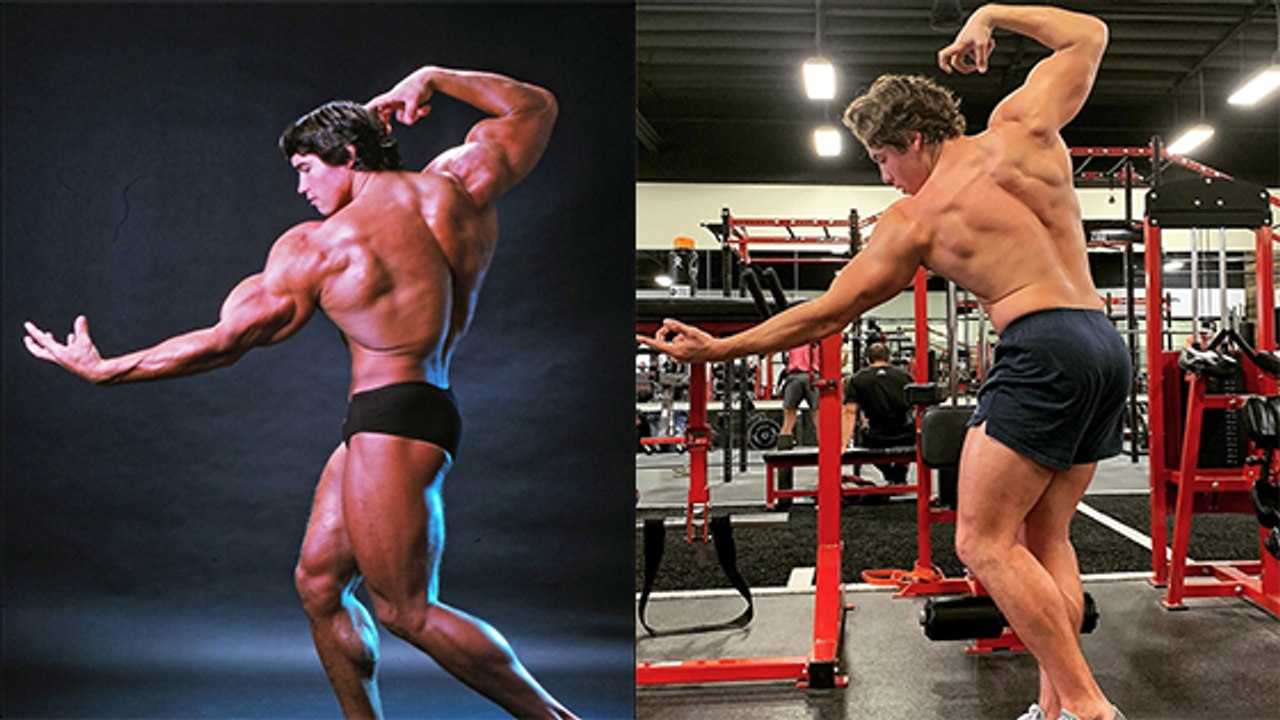 Joseph Baena, fils "illégitime" d'Arnold Schwarzenegger reprend sa pose mythique