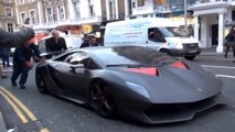 Une Lamborghini Sesto Elemento fait une entrée remarquée à Londres