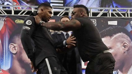 Boxe : La première conférence de presse tendue entre Anthony Joshua et Jarrell Miller