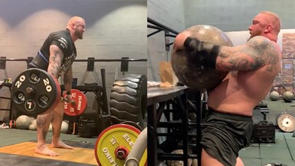 La Montagne prépare tranquillement les Europe's Strongest Man en soulevant 370 kilos