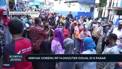 Operasi Pasar Minyak Goreng Rp 14.000 Per Liter Dijual di 9 Pasar Tradisional