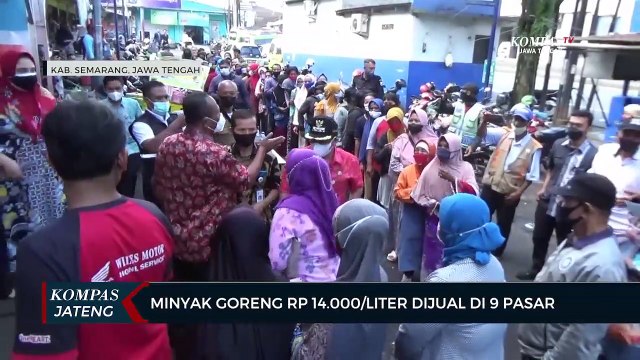 Operasi Pasar Minyak Goreng Rp 14.000 Per Liter Dijual di 9 Pasar Tradisional