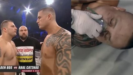 Kickboxing : la brute "Iron" Raul Catinas met un KO monumental face à une masse en Roumanie