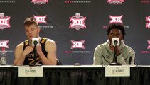 Malik Curry Bob Huggins Sean McNeil Kansas Postgame Big 12 T