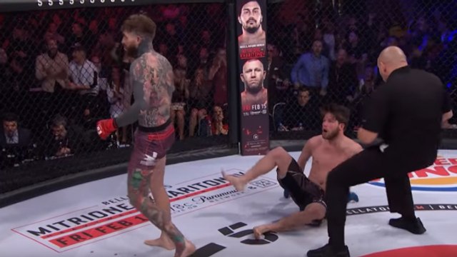 Bellator Newcastle : Aaron Chalmers se fait surprendre par Corey Browning, alors qu'il pensait avoir gagné le combat