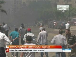 Syawal berdarah: Mesir darurat sebulan