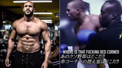 Badr Hari complètement fou après une défaite controversée, c'est Melvin Manhoef qui doit le maitriser