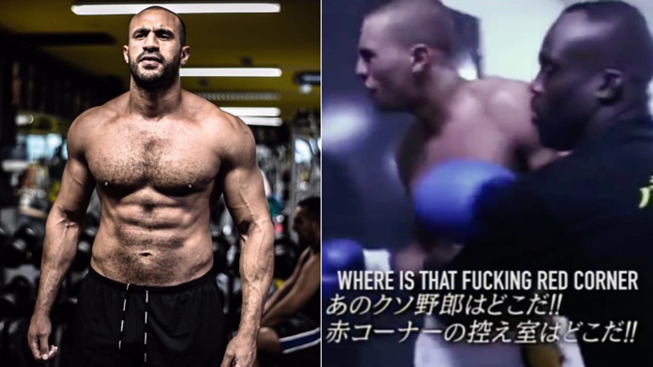Badr Hari complètement fou après une défaite controversée, c'est Melvin Manhoef qui doit le maitriser