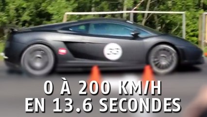 Record de vitesse impressionnant pour la Lamborghini Gallardo