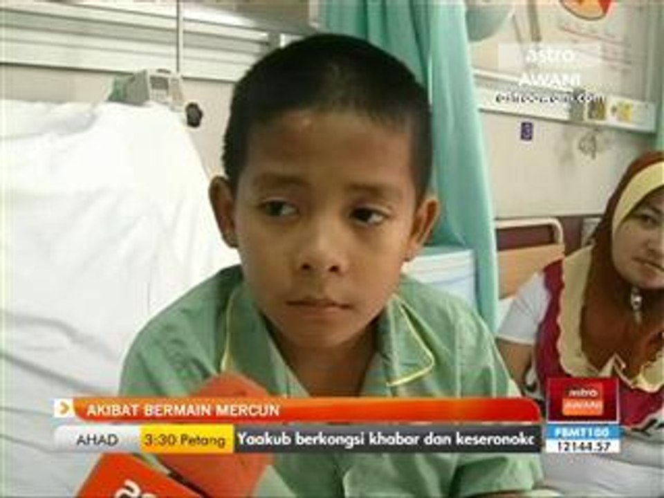 Budak hilang jari akibat mercun