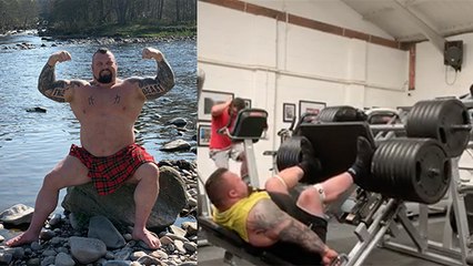 Malgré sa retraite Eddie Hall prouve qu'il est toujours un monstre physique