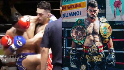 Lumpinee : le Français Rafi Bohic met un énorme KO en coup de coude à la légende Manachai