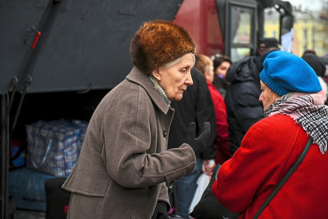 Jüdinnen und Juden flüchten aus Odessa