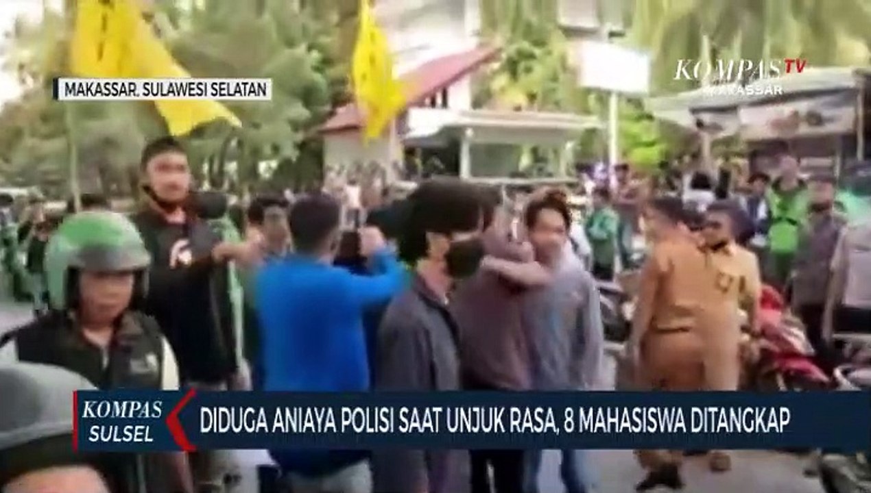 Diduga Aniaya Polisi Saat Unjuk Rasa, 8 Mahasiswa Ditangkap